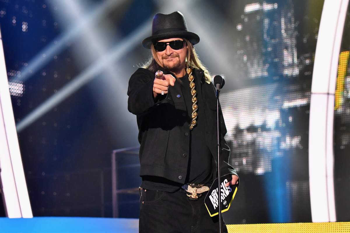 Kid Rock presents an award onstage at the 2017 CMT Music Awards at the Music City Center on June 7, 2017 in Nashville, Tennessee. 