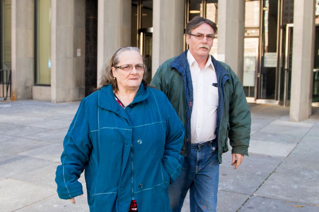  Maria Willett, left, and Gary Willett Sr. are accused of enslaving a homeless man, stealing his disability cheques and abducting his son        (Carlos Osorio/Toronto Star via Getty Images).