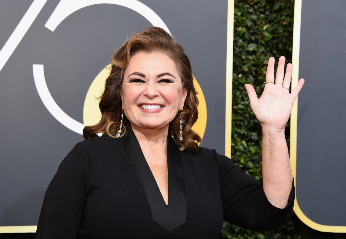 Actor Roseanne Barr arrives to the 75th Annual Golden Globe Awards held at the Beverly Hilton Hotel on Jan. 7, 2018.