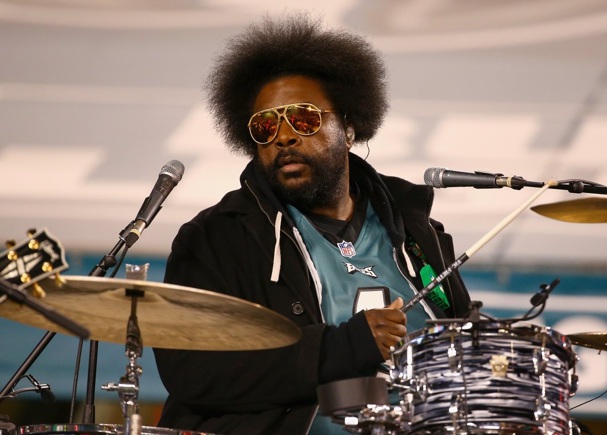 Questlove of the Roots perform during halftime of the NFC Championship game between the Philadelphia Eagles and the Minnesota Vikings at Lincoln Financial Field on Jan. 21, 2018 in Philadelphia, Pennsylvania.