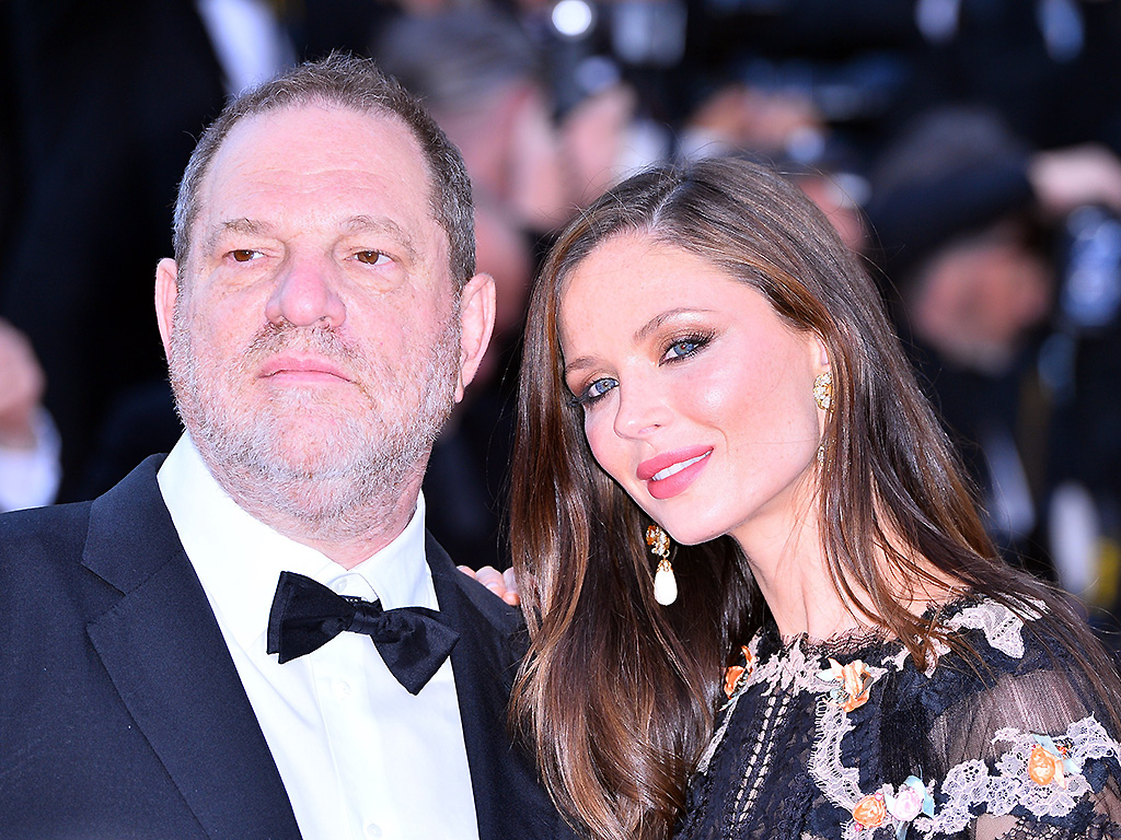 Harvey Weinstein (L) and his wife Georgina Chapman (R) attend a screening of the film 'The Little Prince' at the 68th international film festival in Cannes, France in 2015.