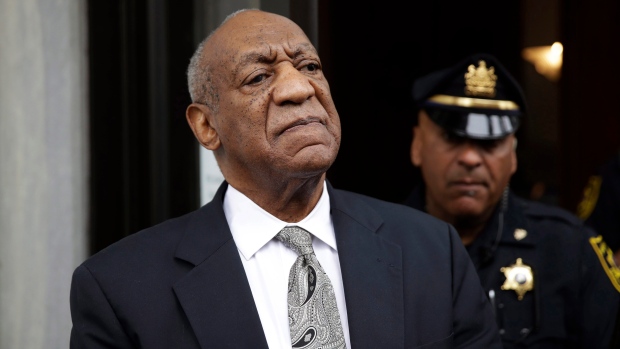 Bill Cosby exits the Montgomery County Courthouse after a mistrial was declared in his sexual assault trial in Norristown, Pa. on Saturday, June 17, 2017.