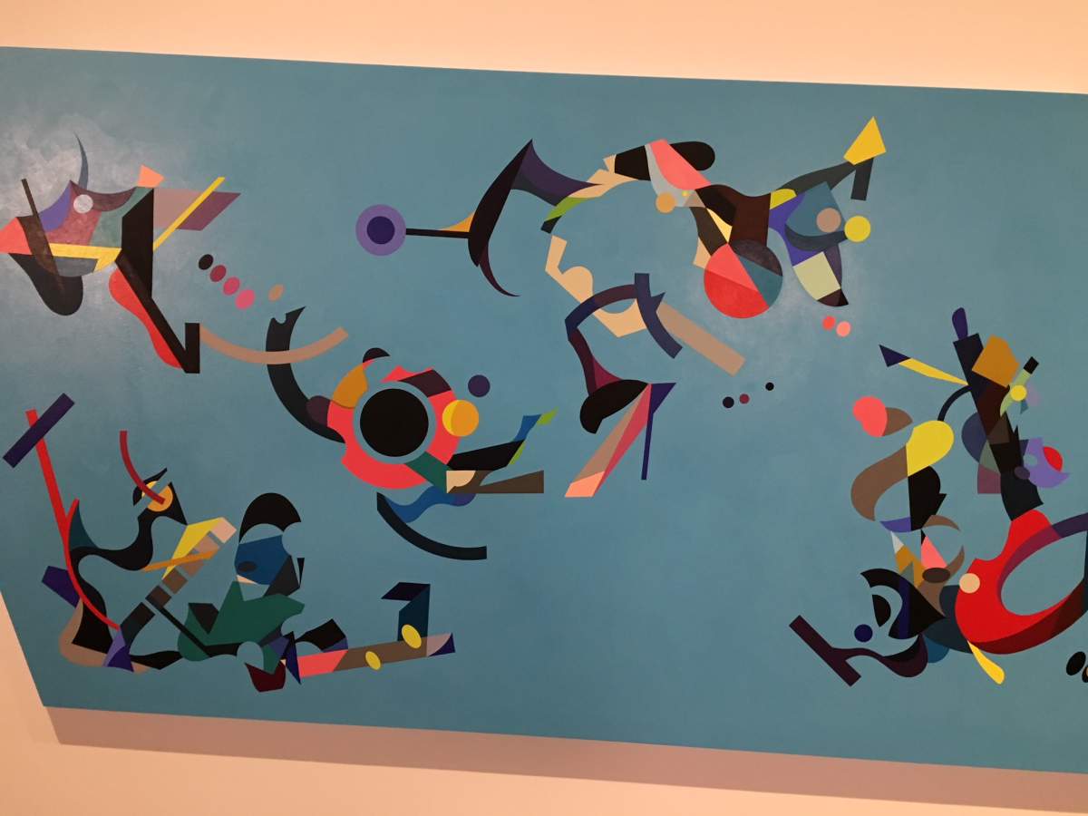 Manitoba artist Dee Barsy's piece titled "My Four Grandmothers", part of the Insurgence/Resurgence exhibit at the Winnipeg Art Gallery.