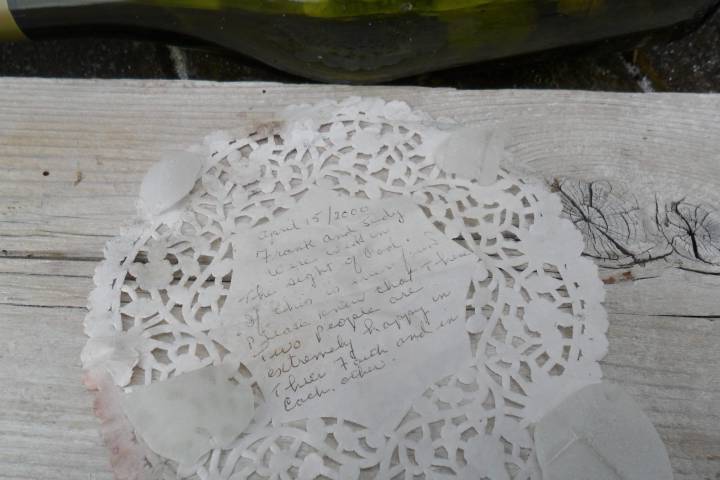 The mystery of a wedding day "message in a bottle" in Nova Scotia has been solved. 