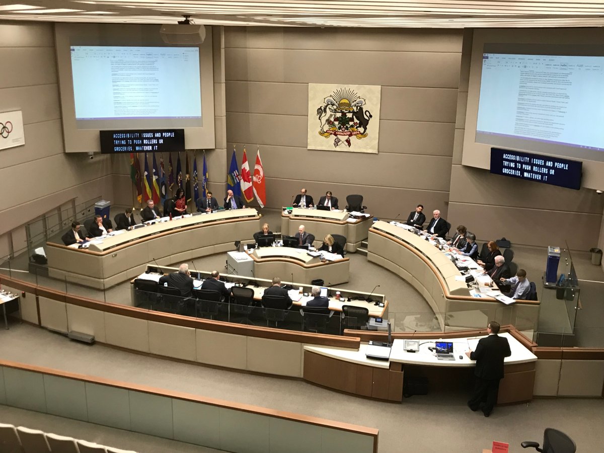 Calgary councillor's discuss the Green Line LRT project.