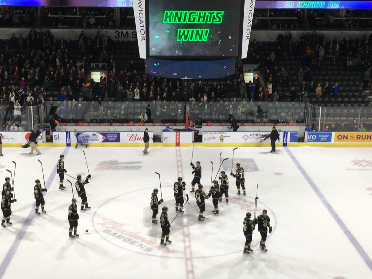 London Knights defeated the Owen Sound Attack 7-4 at Budweiser Gardens on Friday night.