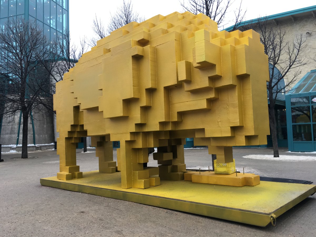 The Golden Bison was the winning design in the 2018 Forks Warming Hut competition.
