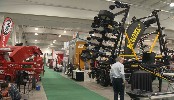 The Western Canadian Crop Production Show opened Monday at Saskatoon’s Prairieland Park.