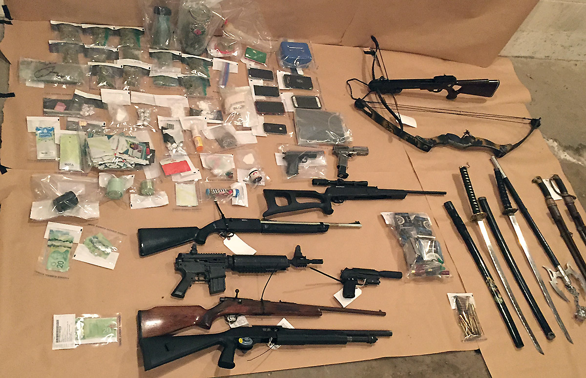 Three people are facing charges after a drug bust in Grande Prairie, Alta. on Jan. 5.