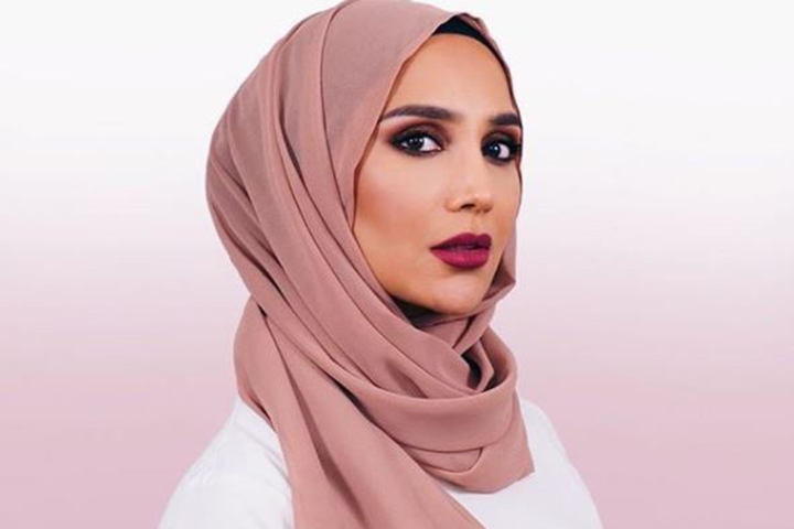 Amena Khan became the first hijab-wearing model to star in a L'oreal campaign. 