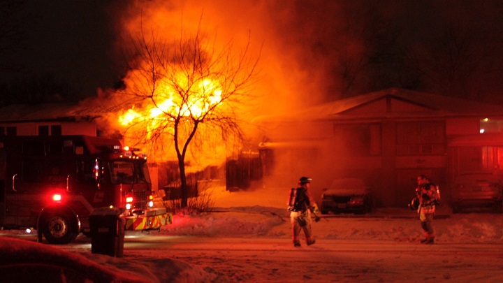All occupants made it out safely from a Mississauga house fire overnight Tuesday.