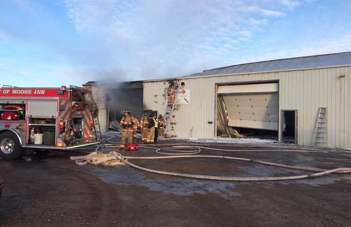 Fire investigators are still trying to determine the cause of the fire that destroyed a large shop with rental units on the North Service Road in Moose Jaw. 