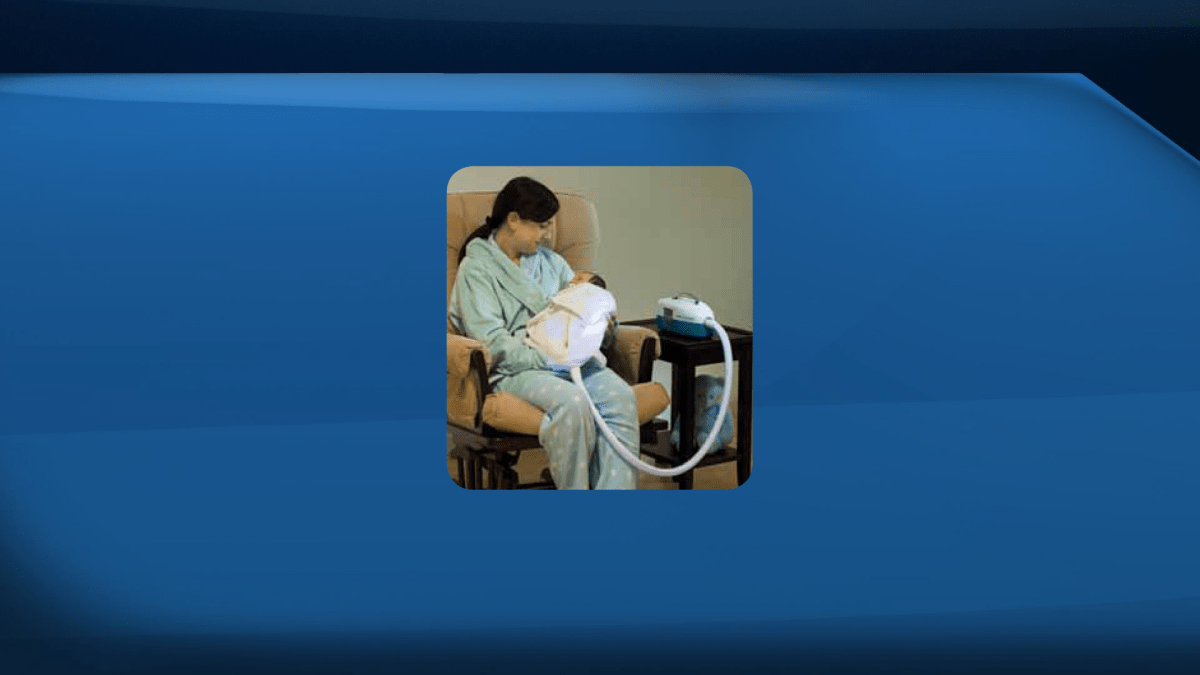 The neoBLUE Blanket allows a baby to receive a blue LED light to treat jaundice, while still allowing the parents to hold their child.