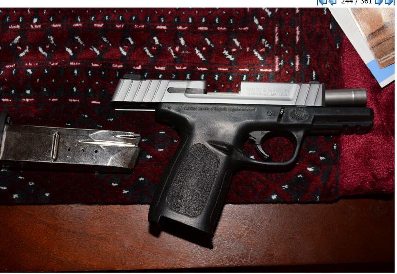 Toronto police say this gun was seized in their investigation into five shootings.