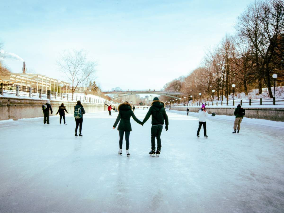 The Rideau Canal is the world’s largest naturally frozen skating rink.