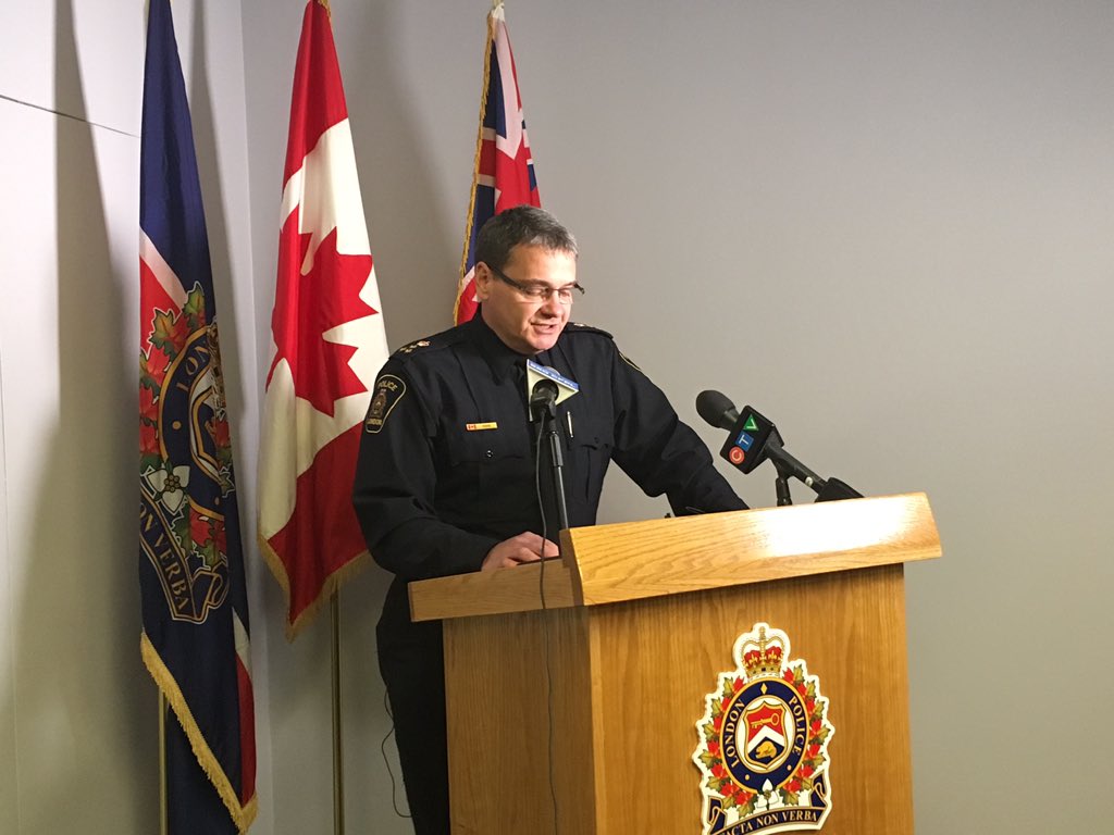 London police chief John Pare pictured on January 4, 2018.