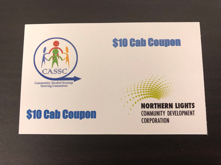 Organizers are hoping to curb impaired driving by handing out cab coupons at select winter festival events in Prince Albert.