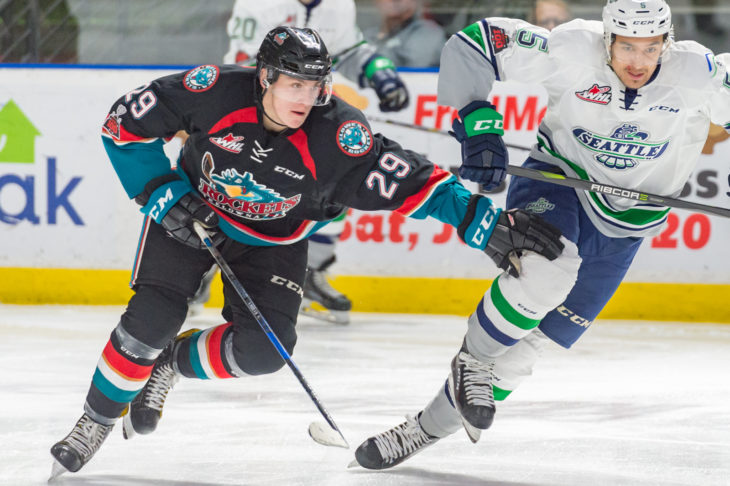 The Kelowna Rockets fell 7-2 to the Seattle Thunderbirds Friday night at ShoWare Center in Kent, WA. 