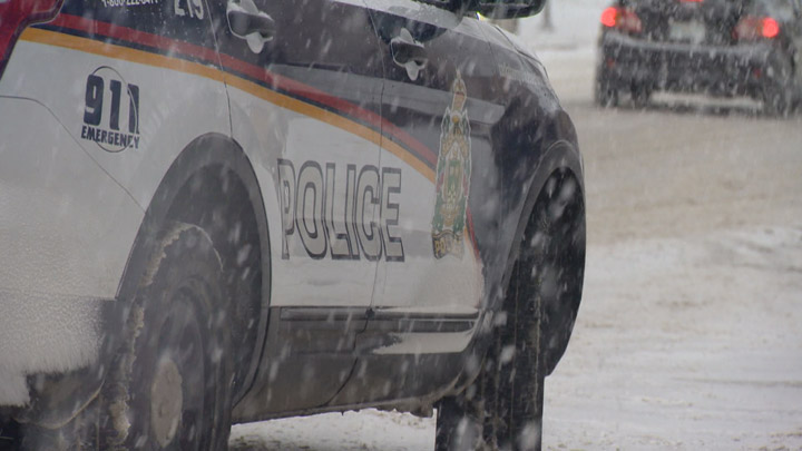 Poor driving in Saskatoon as wind, snow, blowing snow, freezing rain create slippery conditions.