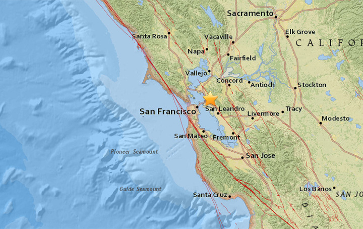 A preliminary magnitude 4.5 earthquake shook San Francisco Bay Area residents out of their slumber early Thursday.
