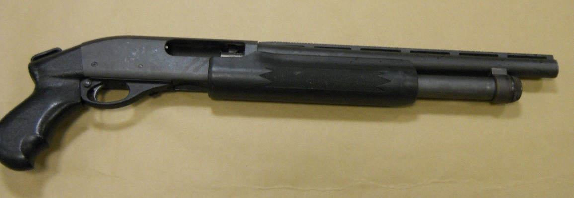 One of the weapons seized by Surrey RCMP.