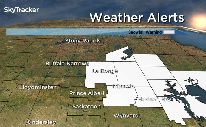 Parts of Saskatchewan are under a snowfall warning.