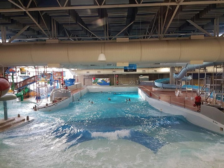 The wave pool at Southland Leisure Centre.