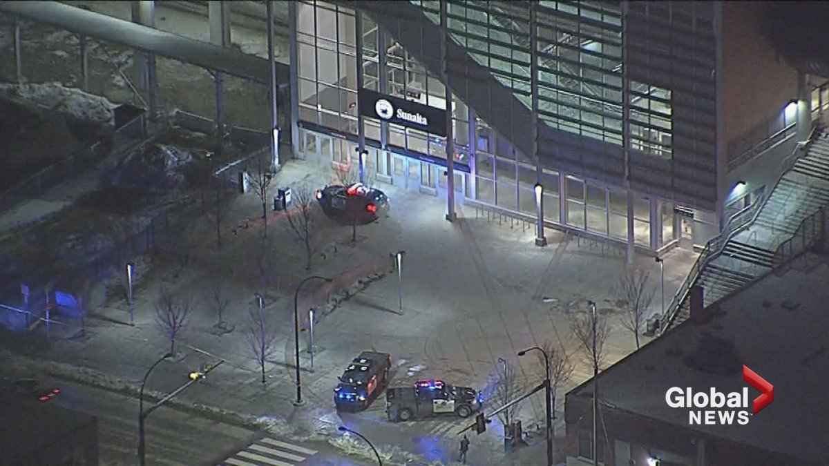 Sunalta LRT station closed as police investigate suspicious package on Jan. 8.