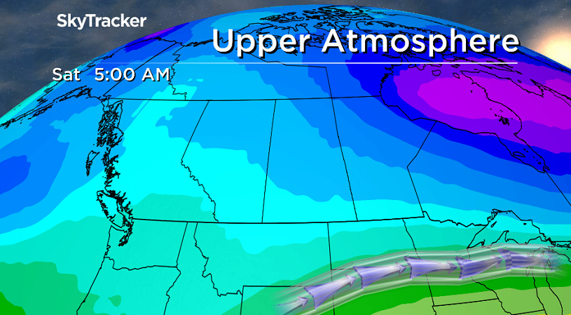 The jetstream slides south this weekend, opening the floodgate for cooler air to usher back in.