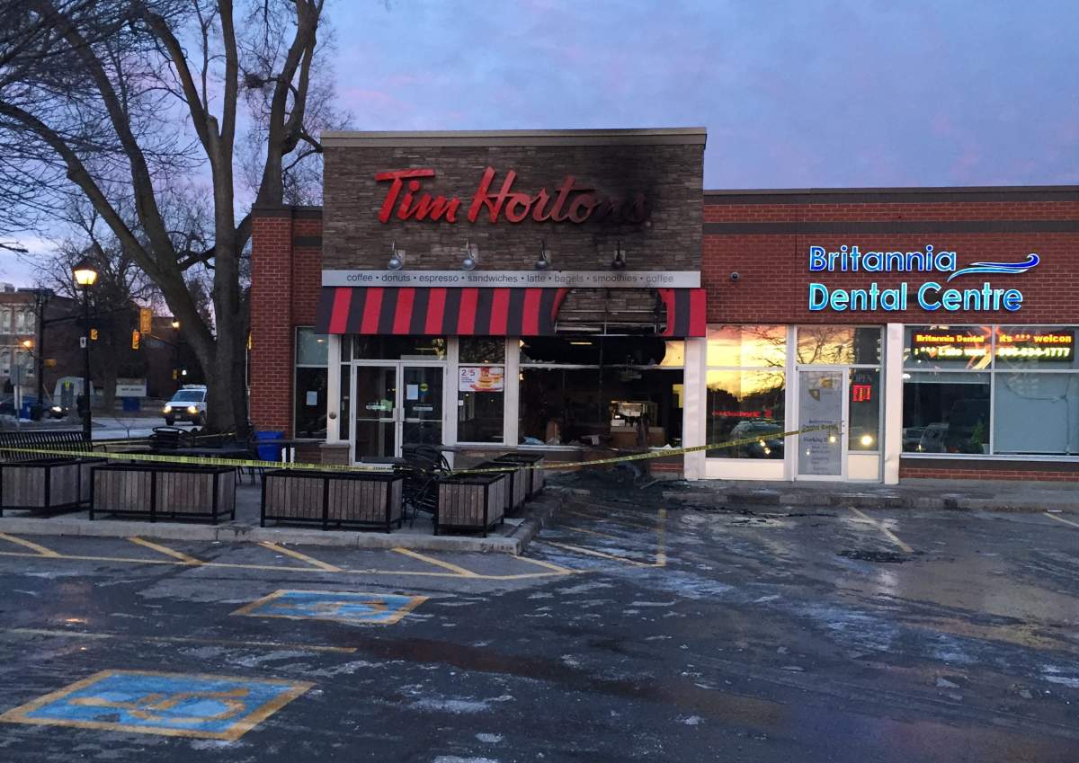 Halton Regional Police have ruled a fire at a Tim Hortons in Burlington an arson.