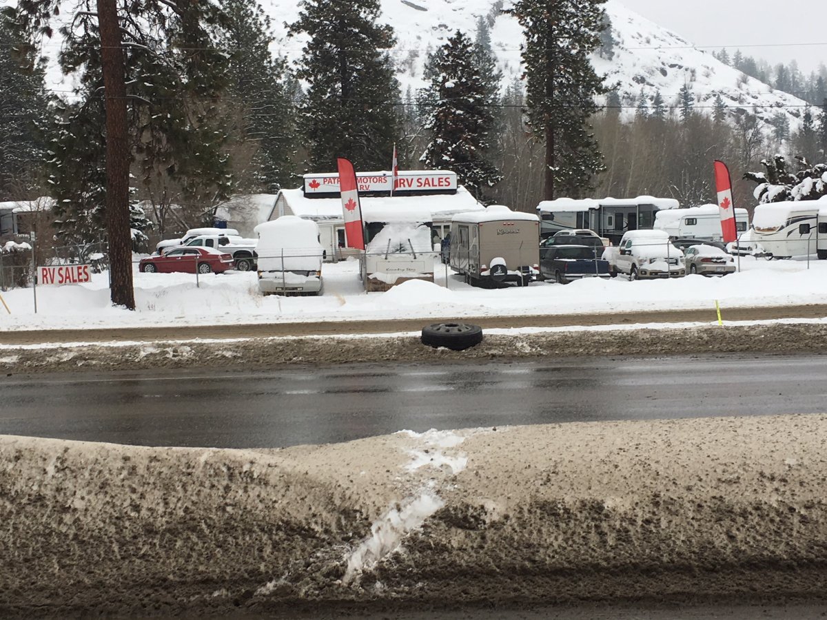 Close call involving flying tires in West Kelowna Okanagan