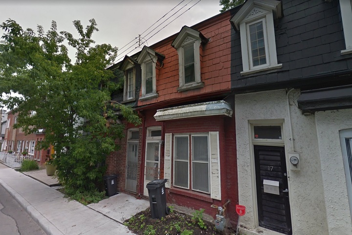 This photo shows the exterior of a fixer-upper in Toronto whose $750,000 asking prices has set local social media abuzz.