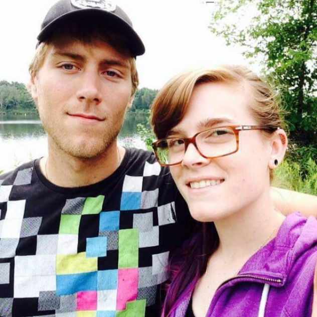 Malcolm Trudell, 26, pictured here with his girlfriend Tylene Northrup.