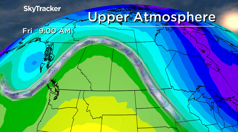 We tap into an upper ridge of high pressure that’ll help keep the warm air coming on Friday.