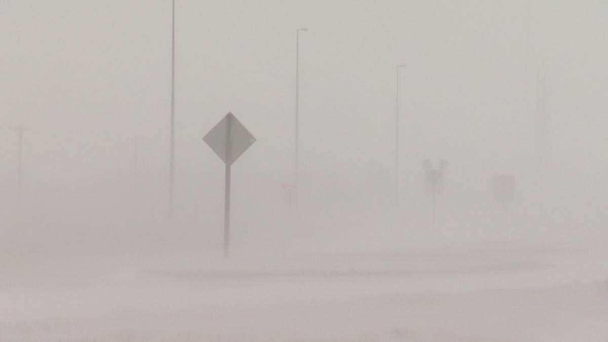 White out conditions can come on suddenly. CAA recommends always travelling with a road side safety kit.