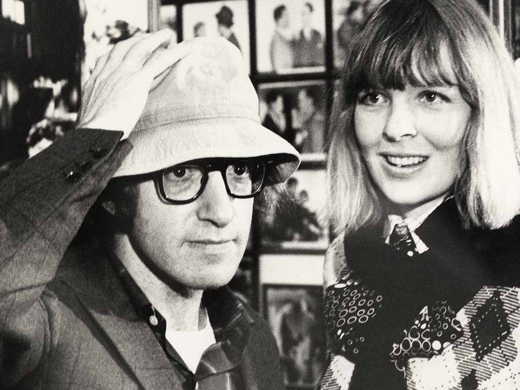 Woody Allen and Diane Keaton at a book party for 'A Tracy and Hepburn Film Memoir' on September 12, 1972 at Lincoln Center in New York City.