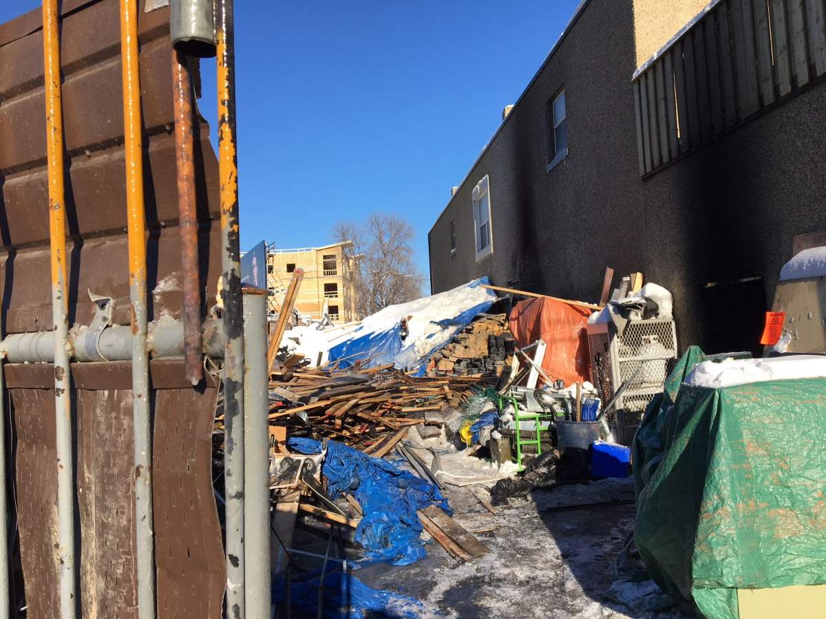 Edmonton firefighters respond to a commercial fire at 111 Avenue and 95 Street on Feb. 5, 2018.