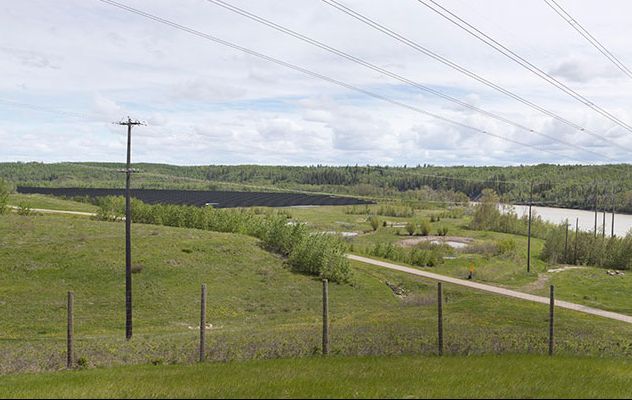 Renderings of the solar farm in the Edmonton river valley.