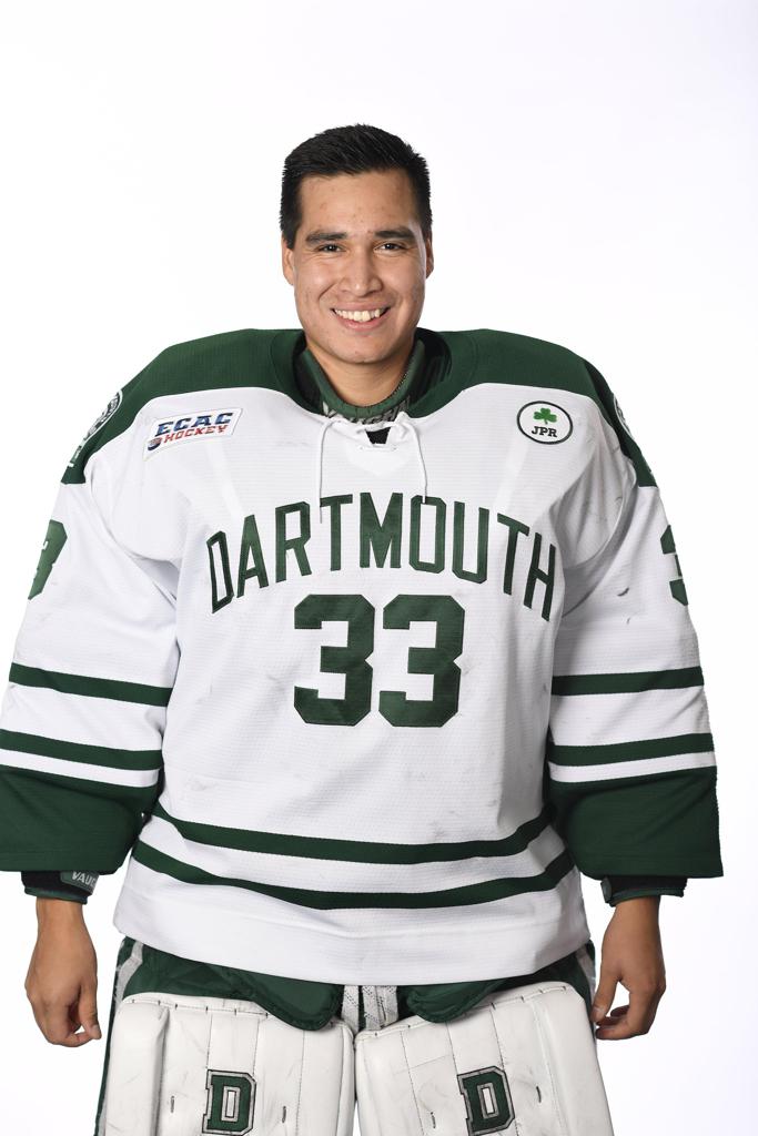 Dartmouth College goaltender Devin Buffalo from Wetaskiwin.