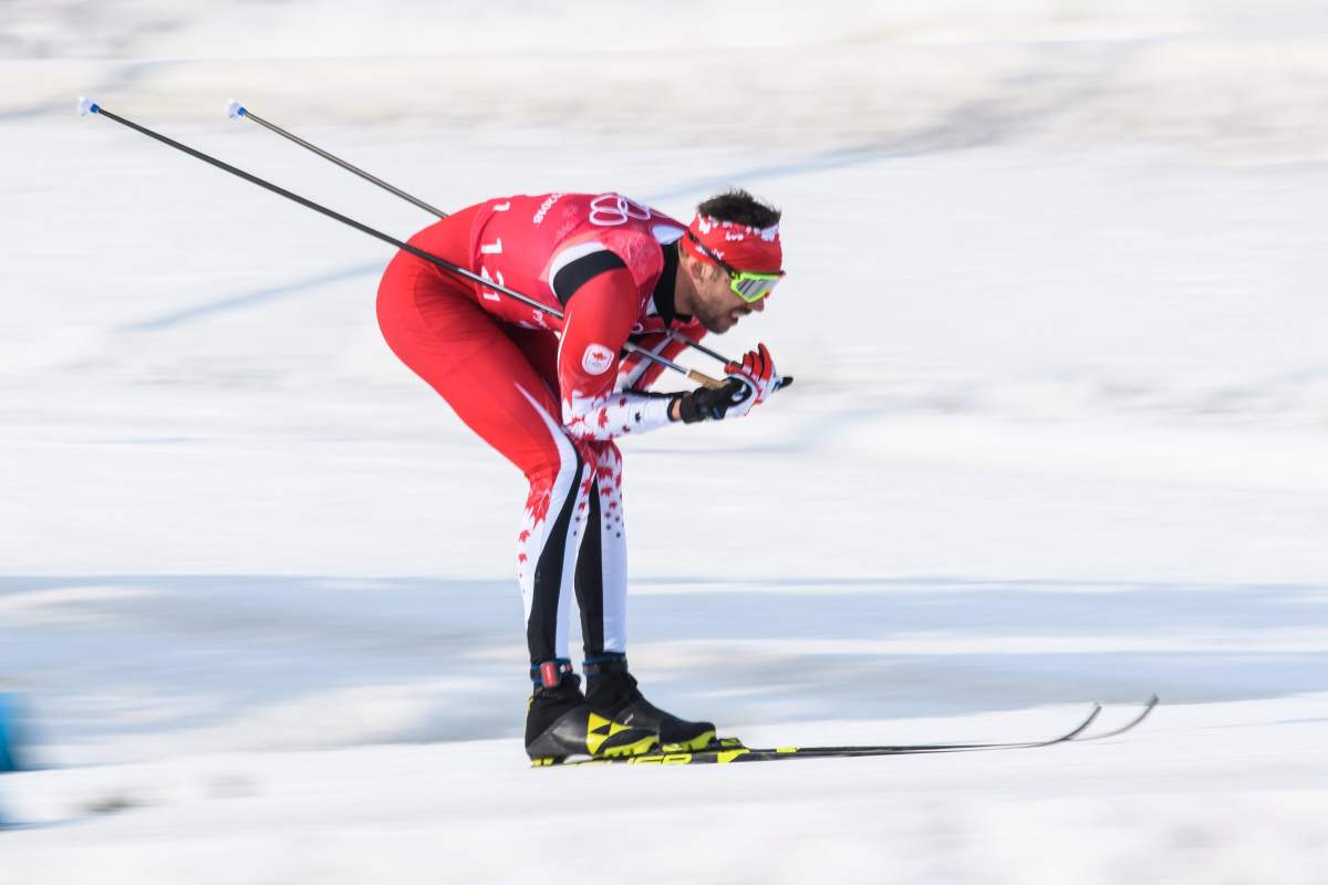 Canada’s Len Valjas in action during the Cross-Country Skiing – Men’s 4 x 10km Relay at the PyeongChang 2018 Winter Olympic Games at Alpensia Cross-Country Centre, in Pyeongchang, South Korea on February 18, 2018.