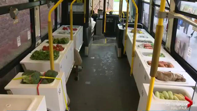 Halifax's Mobile Food Market, which offers residents a chance to shop for healthy food on a city bus that’s been fitted as a store, has been recognized with an award.