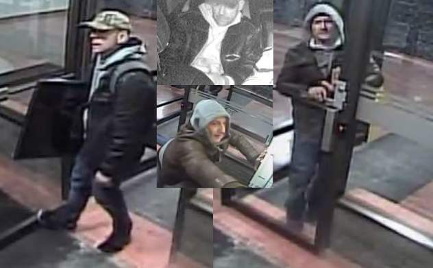 Both suspects in the break-and-enter are described as Caucasian males between 25 and 45 years of age with slim-to-medium builds.