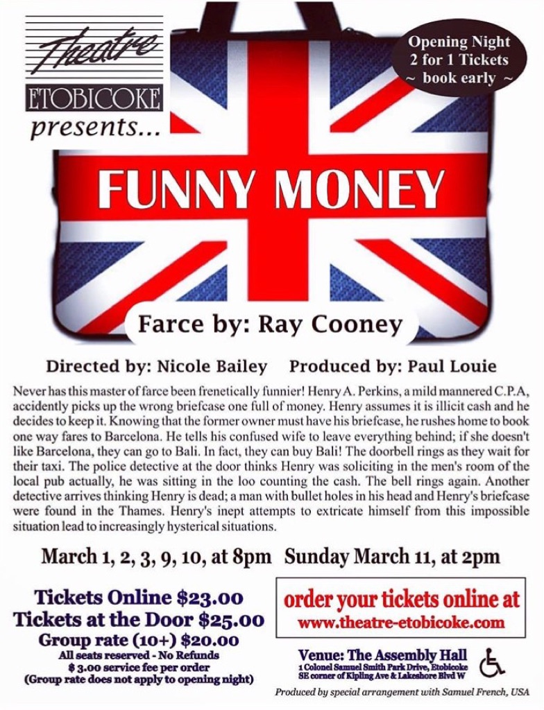 Theatre Etobicoke Presents Funny Money by Ray Cooney - image