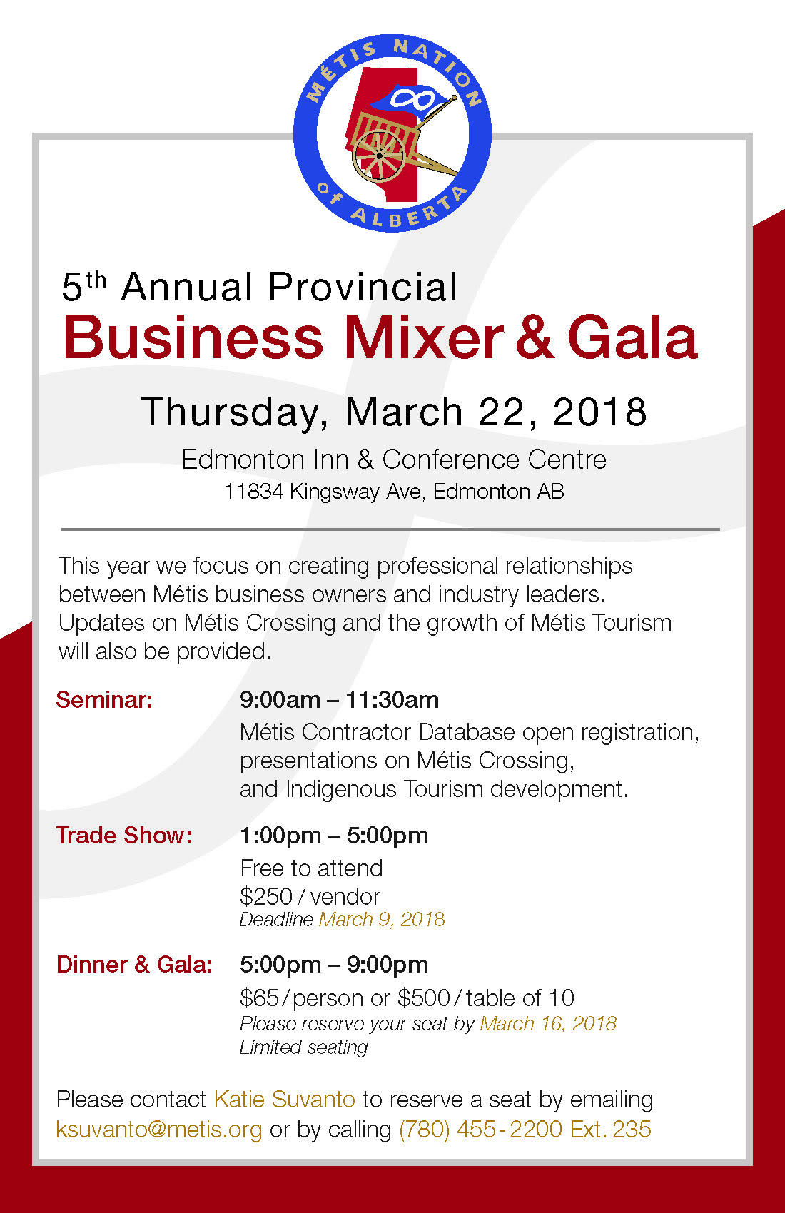 Métis Nation of Alberta 5th Annual Provincial Business Mixer - image