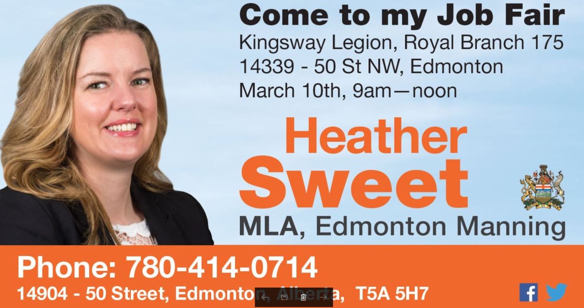 North Edmonton Job Fair hosted by Heather Sweet, MLA - image