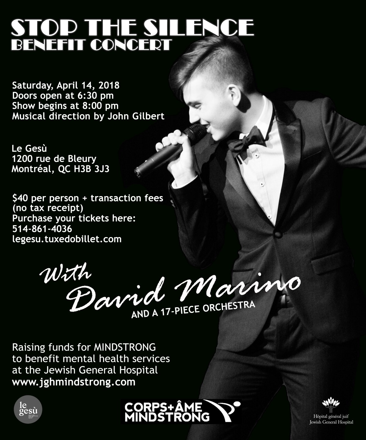 Stop the Silence Benefit Concert with David Marino - image