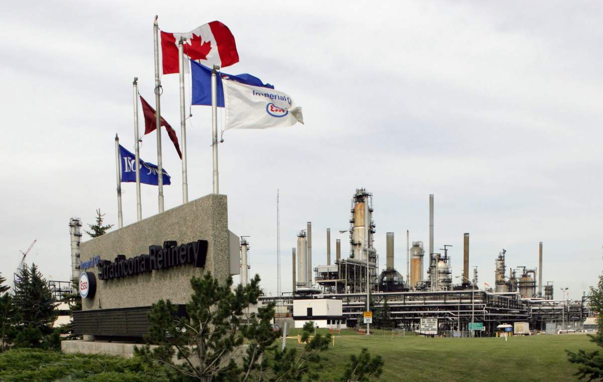 FILE — Imperial Oil's Strathcona Refinery is pictured near Edmonton on Friday Sept. 2, 2005. 