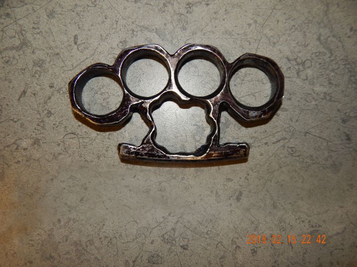 Brass knuckles are a prohibited weapon in Canada.