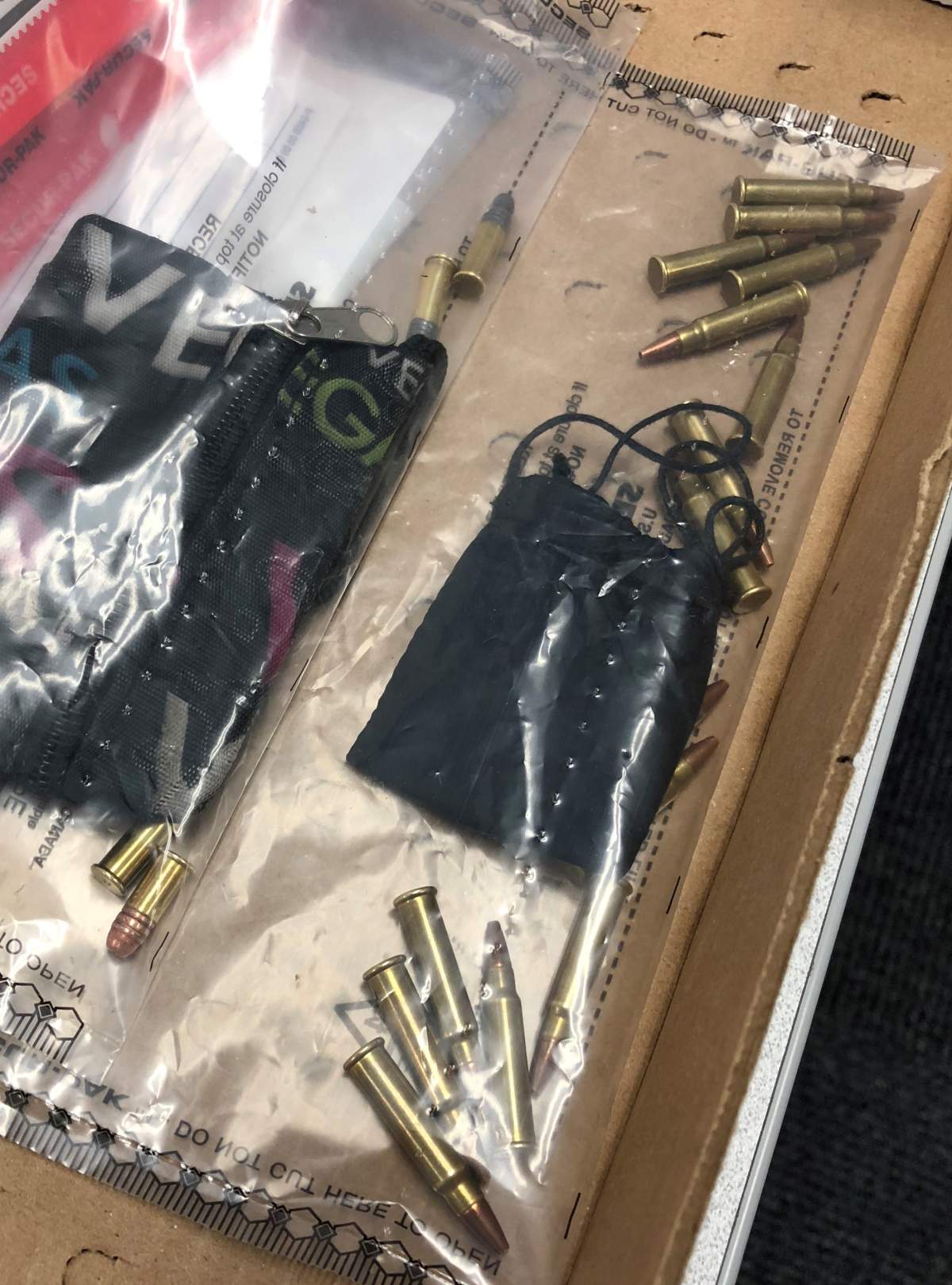 Winnipeg police arrested a man after he was found with ammunition cartridges.