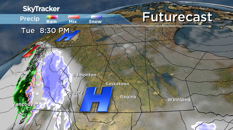 Another arctic high clears skies back out late Tuesday and keeps us in the cool air.